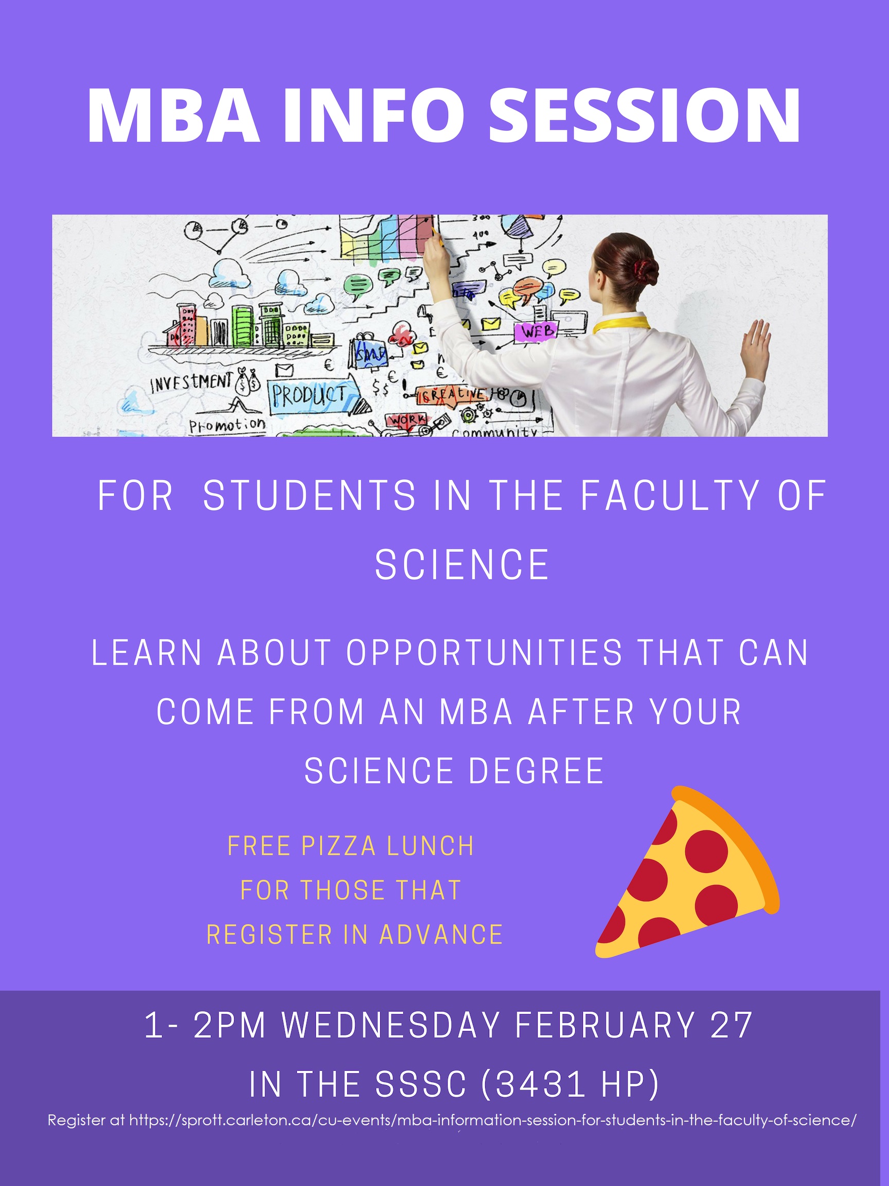 MBA info session poster